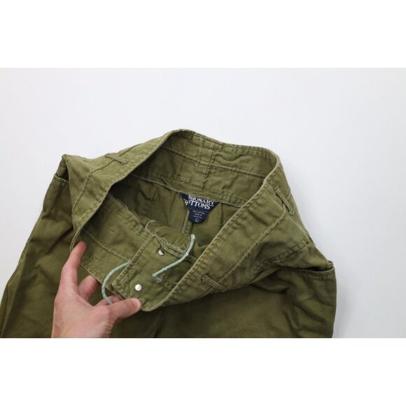 Vtg 80s 90s Streetwear Womens Large Distressed Military Style High Waist Pants - Picture 8 of 13